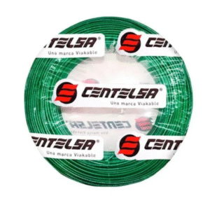 Alambre Eléctrico #14 Centelsa x1m Verde