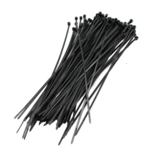Amarre Plástico Negro 30cm x 100 Unidades