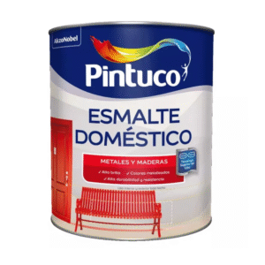 Esmalte Domestico Negro Brillante 1/4gl PINTUCO