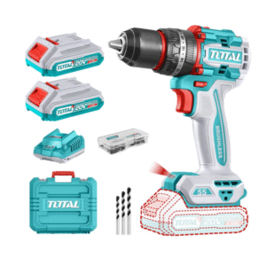 Taladro Inalámbrico Percutor 1/2" 20V 55N.M Industrial TOTAL