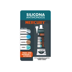 Silicona Antihongos Blister 50GR Transparente Mercury